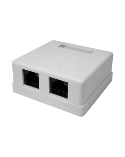 Розетка настенная RJ-45, 8P8C, Cat.6, 2 порта UTP (10-0310): Компьютерная розетка в Братске