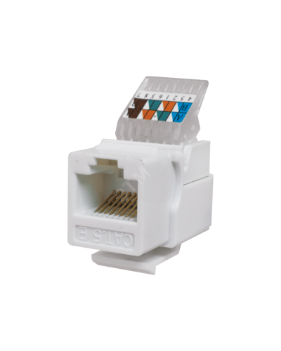 Модуль-вставка Keystone Кат5е, без.инстр.зад, белый UTP (10-0312): Вставка Keystone Jack RJ-45 в Братске