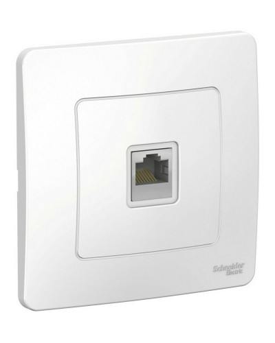 BLANCA розетка RJ45 1-местная, кат. 5Е, скрытой установки, белый (BLNIS045001). Розетка компьютерная. Systeme Electric в Братске