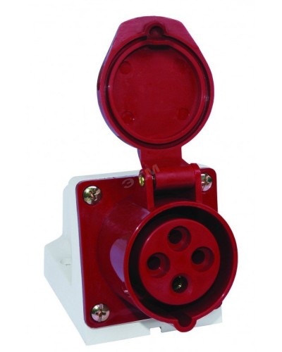 Розетка 114 стационарная 3Р+РЕ 16А 380В IP44 (SQ0602-0002). Розетка. TDM ЕLECTRIC в Братске