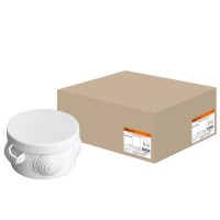 Коробка ОП D65х40мм, крышка, IP54, 4вх. (SQ1401-0501). Распаячная коробка. TDM ЕLECTRIC