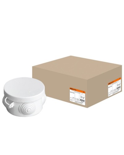 Коробка ОП D65х40мм, крышка, IP54, 4вх. (SQ1401-0501). Распаячная коробка. TDM ЕLECTRIC в Братске