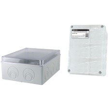 Коробка ОП 240х195х90мм, прозрачная крышка, IP55, кабельные вводы d28-3шт, d37-2шт (SQ1401-1276). Распаячная коробка. TDM ЕLECTRIC