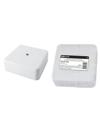 Коробка КР 75х75х28 ОП белая, IP40, с клеммной колодкой (SQ1401-0906). Распаячная коробка. TDM ЕLECTRIC в Братске