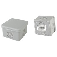 Коробка ОП 65х65х50мм, крышка, IP54, 4вх., без гермовводов (SQ1401-0821). Распаячная коробка. TDM ЕLECTRIC