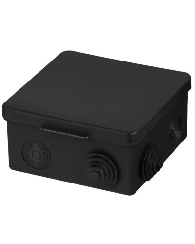 Распаячная коробка ОП 100х100х55мм, крышка, IP54, 8вх., черная TDM (SQ1401-0913). Распаячная коробка ОП. TDM ЕLECTRIC в Братске