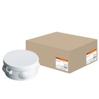 Коробка ОП D85х40мм, крышка, IP54, 4вх. (SQ1401-0102). Распаячная коробка. TDM ЕLECTRIC