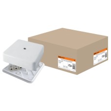 Коробка КР 100х100х29 ОП с клеммной колодкой, белая, IP40 (SQ1401-0208). Распаячная коробка. TDM ЕLECTRIC