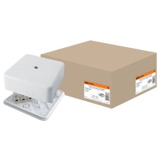 Коробка КР 75х75х28 ОП с клеммной колодкой, белая, IP40 (SQ1401-0206). Распаячная коробка. TDM ЕLECTRIC