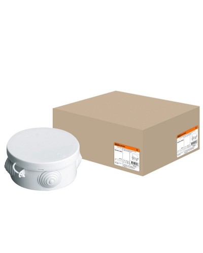 Коробка ОП D85х40мм, крышка, IP54, 4вх. (SQ1401-0502). Распаячная коробка. TDM ЕLECTRIC в Братске