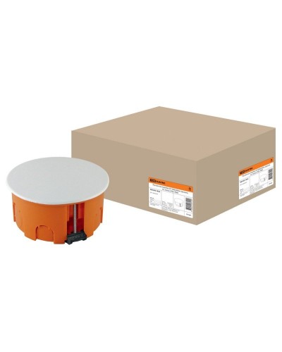 Распаячная коробка СП D80х40мм, крышка, пл. лапки, IP20, TDM (SQ1403-1025). Распаячная коробка СП. TDM ЕLECTRIC в Братске