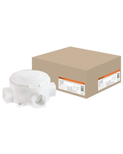 Распаячная коробка ОП D80х35мм, IP42, 3-х рожковая, белая TDM (SQ1401-4004). Распаячная коробка ОП. TDM ЕLECTRIC в Братске