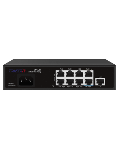 TR-NS1109-120-8PoE. Коммутатор с PoE. Trassir в Братске