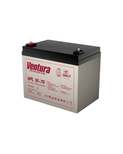 Ventura GPL 12-75. Аккумулятор герметичный свинцово-кислотный. Ventura в Братске