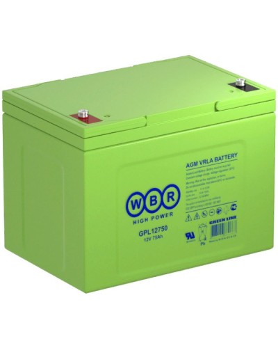 WBR GPL12750. Аккумулятор герметичный свинцово-кислотный. WBR в Братске