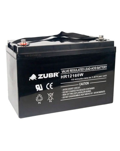 ZUBR HR 12160W (12V, 45Ah). Аккумулятор герметичный свинцово-кислотный. ZUBR в Братске