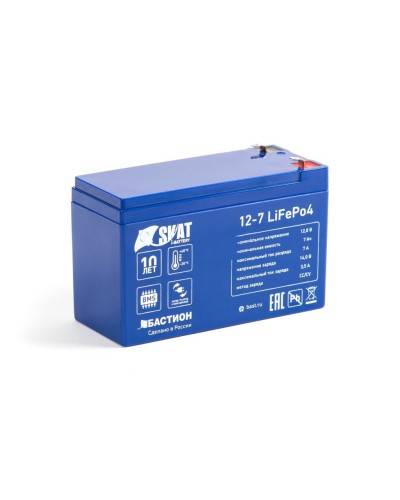 Skat i-Battery 12-7 LiFePo4 (645). Li-Ion аккумулятор. Бастион в Братске