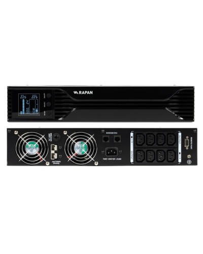RAPAN-UPS 1000 RACK+2х9Ah (RAPAN-UPS 1000-RACK-IN-2х9-E) (8958). Бесперебойный источник питания. Бастион в Братске