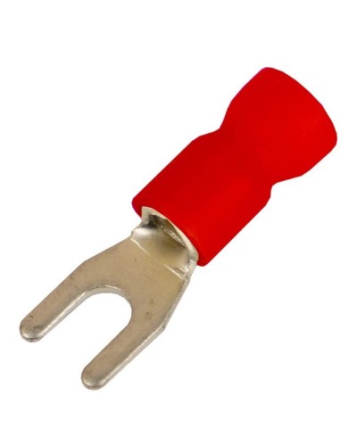 Наконечник вилочный НВИ 0,25-1,5 М5 (D5,3мм) (100 шт) (2A15P-EE-PVC). Наконечник вилочный с изолированным фланцем ПВХ. ДКС в Братске