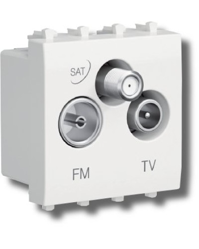 Розетка TV-FM-SAT Avanti 1 модуль черный квадрат (4402532): Розетка TV-FM-SAT в Братске