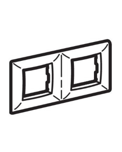 Рамка на 2+2 модуля (двухместная), слоновая кость (75012O): Рамка двухместная, Brava в Братске