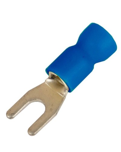 Наконечник вилочный НВИ 1,5-2,5 М6 (D6,4мм) (100 шт) (2B16P-EE-PVC). Наконечник вилочный с изолированным фланцем ПВХ. ДКС в Братске