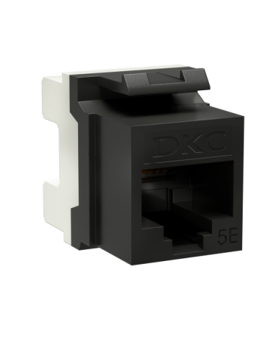 Модуль Keystone RJ45 CAT5E, 180 градусов, черный (RNK5EU180BK): Модуль неэкранированный в Братске