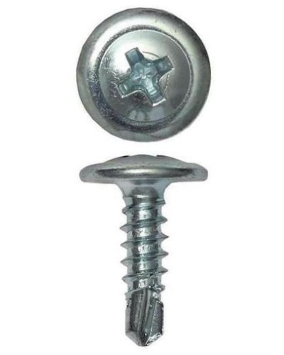 Саморез с пресс-шайбой 4.2х19 со сверлом (200 шт) (CM274019). Саморез с пресс-шайбой. ДКС в Братске