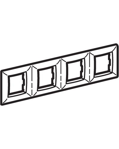 Рамка на 2+2+2+2 модуля (четырехместная), сл. кость (75014O): Рамка четырехместная, Brava в Братске