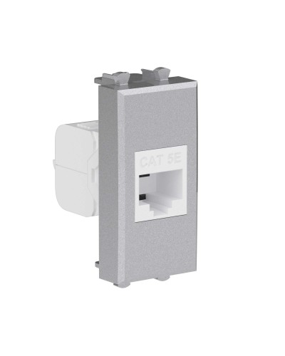 Розетка RJ-45, кат.5E, Avanti, 1 модуль, закаленная сталь (4404661): Розетка компьютерная модульная в Братске