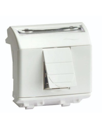 Розетка RJ-45 Brava 2 модуля слоновая кость (75655S): Розетка компьютерная с двумя разъёмами в Братске