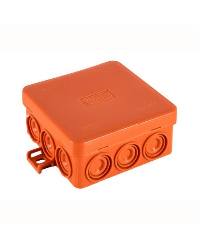 Коробка JBL085 85х85х38, 12 вых., 6P (0,15-4мм²) (43655HF): Коробка монтажная, огнестойкая, без галогена в Братске