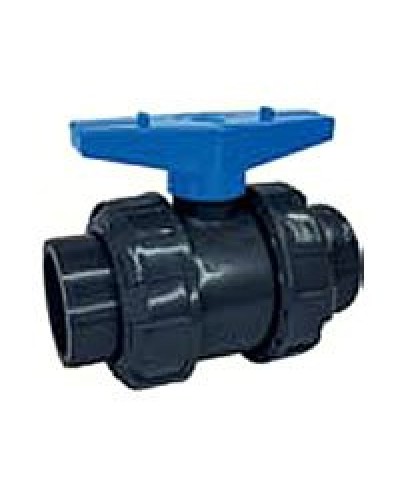 Ecoplast кран шаровый d25 (уплотнение TPV, остальное EPDM) с муфтовым окончанием (49447). Кран шаровый. Экопласт в Братске