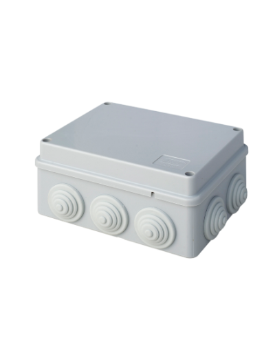 Коробка JBS150 150х110х70, 10 вых., 5P (1,5…6мм²) серая (43029HF-GR). Коробка монтажная, огнестойкая, без галогена. Экопласт в Братске