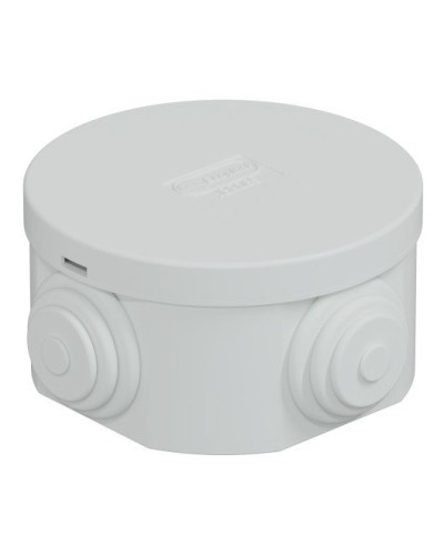 Коробка JBR065 D=65х35, 4 вых., IP44, белая (44004W-1). Коробка монтажная. Экопласт в Братске