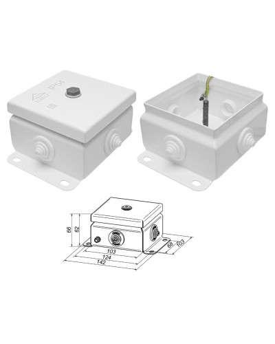 КМ IP55-1010 (без DIN рейки). Коробка монтажная электротехническая. Гефест в Братске