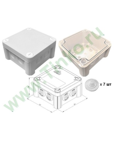 КМ-1212(П)-IP55. Коробка монтажная. Гефест в Братске