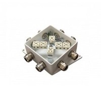 КМ-О (12к*10,0)-IP66-120х120, шесть вводов: Коробка монтажная огнестойкая