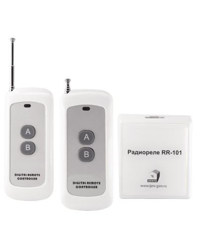 RR-101 + 2 пульта, 250-950 метров, двойное питание 12В и 220В. Комплект радиореле. ИПРо в Братске