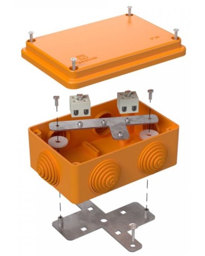 Коробка огнестойкая 120х80х50 (40-0340-FR2.5-4). Коробка огнестойкая для открытой установки. Промрукав в Братске