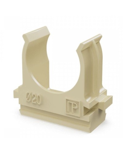 Крепёж-клипса для труб АБС-пластик сосна D20 (100 шт) (PR13.0049). Крепление для труб ПВХ. Промрукав в Братске