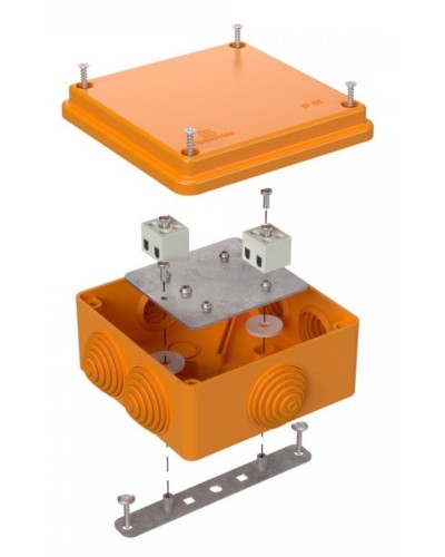Коробка огнестойкая 100х100х50 (40-0300-FR6.0-4). Коробка огнестойкая для открытой установки. Промрукав в Братске