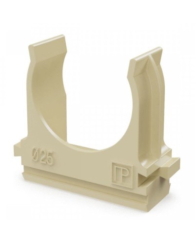 Крепёж-клипса для труб АБС-пластик сосна D25 (100 шт) (PR13.0050). Крепление для труб ПВХ. Промрукав в Братске