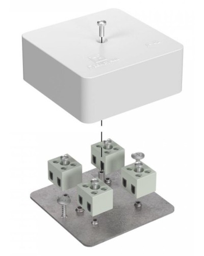 Коробка огнестойкая 75х75х30 (40-0450-FR1.5-8). Коробка огнестойкая для открытой установки. Промрукав в Братске