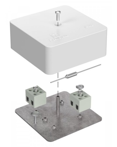Коробка огнестойкая 75х75х30 (40-0450-FR1.5-4-П). Коробка огнестойкая для открытой установки. Промрукав в Братске