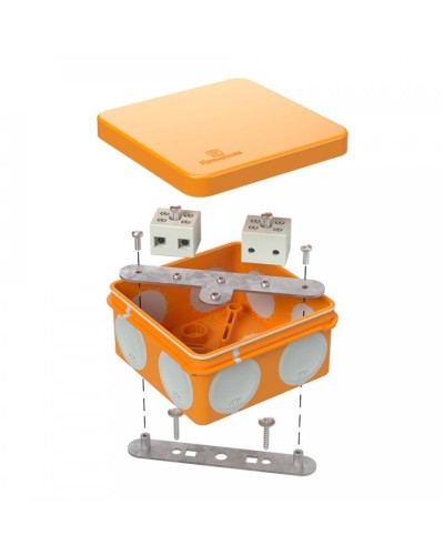 Коробка огнестойкая 80х80х40 (60-0210-FR6.0-4). Коробка огнестойкая для открытой установки. Промрукав в Братске