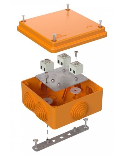 Коробка огнестойкая 100х100х50 (40-0300-FR2.5-6). Коробка огнестойкая для открытой установки. Промрукав в Братске