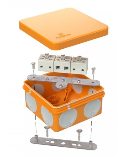 Коробка огнестойкая 60-0210-FR6.0-6 Е15-Е120 80х80х40. Коробка огнестойкая для открытой установки. Промрукав в Братске