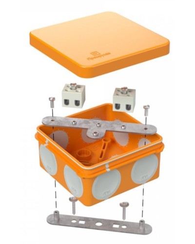 Коробка огнестойкая 80х80х40 (60-0210-FR2.5-6). Коробка огнестойкая для открытой установки. Промрукав в Братске