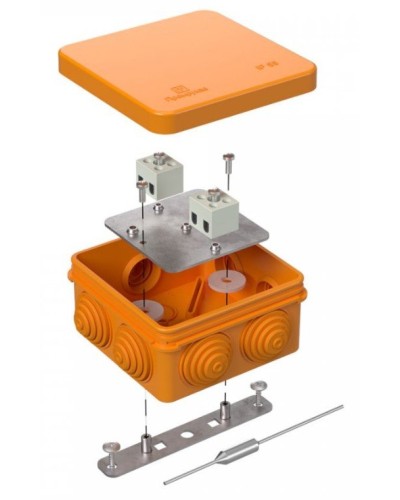 Коробка огнестойкая 80х80х40 (40-0210-FR2.5-4-П). Коробка огнестойкая для открытой установки. Промрукав в Братске